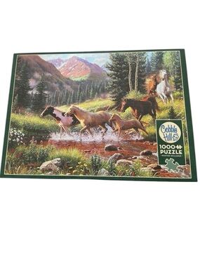 Cobble Hill Mountain Thunder Horses 1000-Piece Jigsaw Puzzle